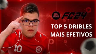 OS 5 DRIBLES MAIS EFETIVOS DO EA FC 24 eafc24 [upl. by Sirtimid]