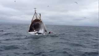 incredible video prawn trawler sinks in cold Irish sea [upl. by Rodmann]