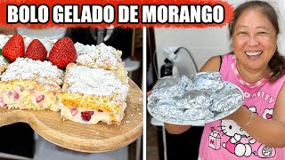 BOLO GELADO DE MORANGO  TIA DO JOINHA [upl. by Ardaed781]