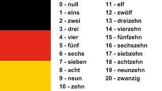 German for beginners  Numbers in German 0 20  Learn how to count in German  Number Pronunciation [upl. by Caddric]