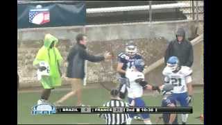 IFAF Football Brazil vs France [upl. by Waterman917]