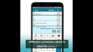 PCalc the best android calculator for sellers with Bluetooth printing [upl. by Zischke]
