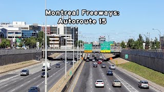 20180520  Montreal Freeways  Autoroute 15 [upl. by Theurer]