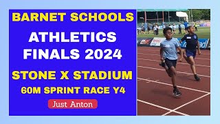 SCHOOL ATHLETICS Y4U9 60M SPRINT RACE FINAL AT STONEX STADUIM  JUST ANTON [upl. by Westley994]