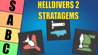 Helldivers 2 All 51 Stratagems Tier List [upl. by Priscilla840]