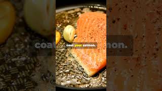 QUICK amp EASY PAN SEARED LEMON BUTTER SALMON RECIPE😋 [upl. by Bonnibelle]