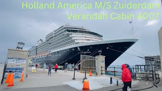 Verandah Cabin 4007 on Holland America Zuiderdam [upl. by Gnad]