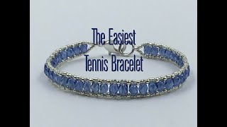 The Easiest Tennis Bracelet Tutorial [upl. by Boony548]