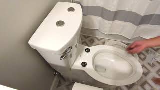 How To Tighten A Loose Fluent American StandardToilet Seat by ‎‎‎‪‎CAMDoIt [upl. by Hurlee]