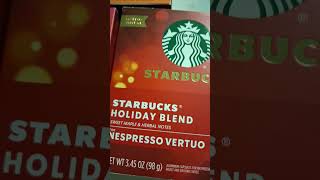 youtubeshorts STARBUCKS HOLIDAY BLEND IS HERE nespressovertuo target [upl. by Tarryn]