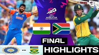 India won the T20 World Cup 2024  India got 2nd Time T20 World Champion after 17 years  Highlights [upl. by Ilatan]