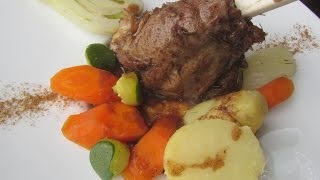 Recette de souris dagneau au foin sauce aux 5 épices petits légumes [upl. by Vandyke]