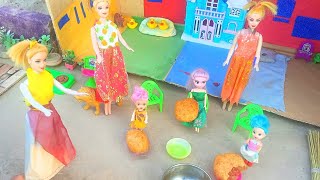 Barbie doll Cartoons Barbie doll Toys Gadi wala cartoon Radha ke kahaniya Barbie village stories Toy [upl. by Myrta]