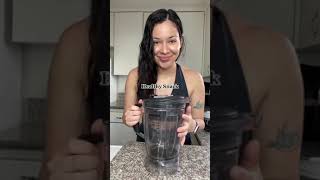 Omg the best protein shakes🍓healthybreakfast protein shake for weight loss [upl. by Akimrej]