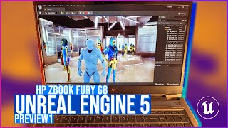 Unreal Engine 5 Performance On HP ZBook Fury G8 Mobile Workstation [upl. by Aniz]