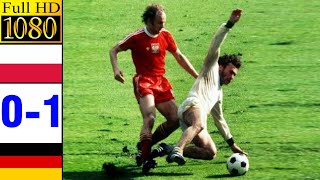 Poland 01 Germany world cup 1974  Full highlight  1080p HD [upl. by Annoid]