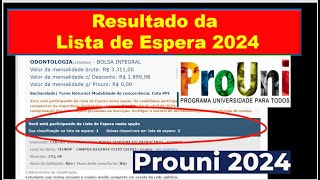 Lista de Espera PROUNI 2024  Resultado  Passo a Passo Prouni  Prouni  Enem  O que fazer [upl. by Ebner]