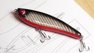 Making a Bulletproof Glide Jerk Bait Fishing Lure Part 2 of 2 [upl. by Abad]