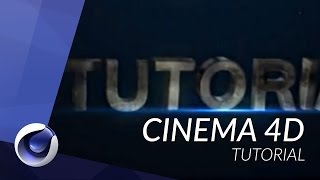 How to Create an Intro in Cinema 4D  TUTORIAL [upl. by Youngran]