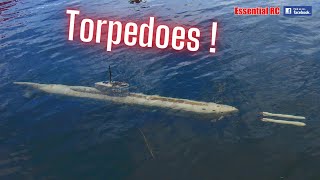 RC Submarine Double Torpedo FiringLaunch Demonstration  Do they hit the target [upl. by Lilithe]