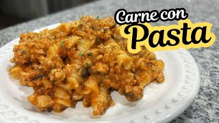 PASTA CON CARNE MOLIDA [upl. by Kurt933]