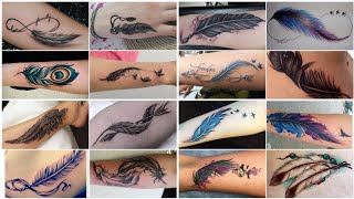 top feather tattoo designs [upl. by Ahseena]