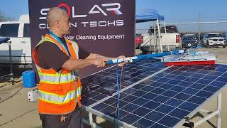 Lehmann QLEEN solar panel cleaning brush demo [upl. by Annaor]