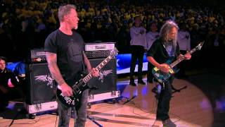 Metallica Performs National Anthem Before Finals Game 5 [upl. by Ellerahs]