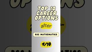 Top 10 Career Opportunities  After BSc Maths Part 4StatisticianCareer  SalarySkillsEducation [upl. by Edric]