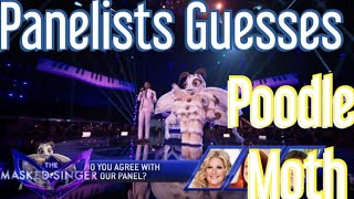 Panelists Guesses on Poodle Moth  The Masked Singer USA Season 11 Ep 3 [upl. by Enyalb]