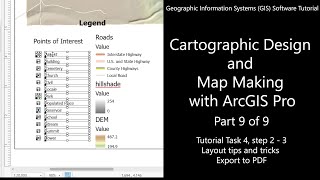 GIS Software Tutorial Cartographic Design and Map Making with ArcGIS Pro Part 9 of 9 GIS Maps [upl. by Suryc]