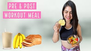 What to EAT before amp After a workout for weight loss  PRE amp POST WORKOUT MEALS [upl. by Carlock]