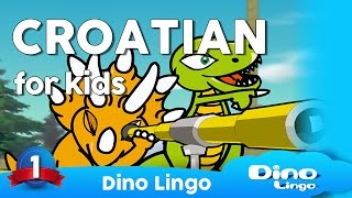 Learn Croatian for kids  Animals  Online Croatian lessons for kids  Dinolingo [upl. by Ahsaeym101]