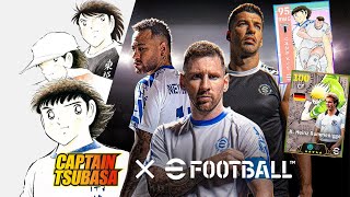 GILA PES COLLAB SAMA ANIME SEPAK BOLA LEGENDARIS TSUBASA LANGSUNG ALL IN eFootball 2025 [upl. by Alroy255]