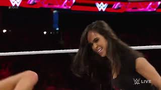 Nikki Bella vs AJ Lee Raw Mar 16 2015 [upl. by Anwadal]