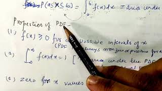 Probability Density FunctionPDF lecture30m3 [upl. by Airrej]