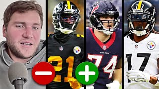 Steelers CUT Darius Rush  SIGN 2nd Round OLineman amp Davante Adams Trade QA [upl. by Madelle]