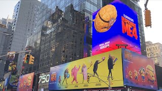 Despicable Me 4 Times Square Billboards New York City [upl. by Maeve]