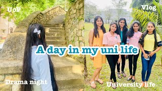 A day in my life 🌼🍀 මාත් එක්ක වළේ drama එකක් බලන්න යමුද 🎭  වළ සතිය  University of Peradeniya [upl. by Yeltsew931]