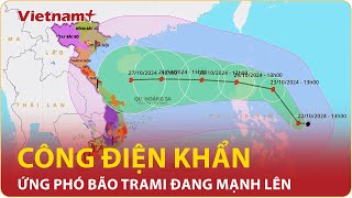 Công điện khẩn ứng phó bão Trami đang mạnh lên khả năng cao tiến vào miền Trung nước ta  VNP [upl. by Dasteel440]