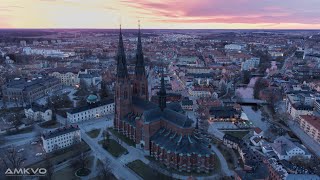 Uppsala from above [upl. by Ahsienat]