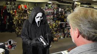 Ghostface Scream visits Crypt Keepers Halloween Emporium [upl. by Crompton]