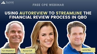 Using Autoreview to Streamline the Financial Review Process in QBO [upl. by Htebyram149]