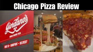 My first time trying Chicago style pizza Watch until the end for my review [upl. by Vita492]