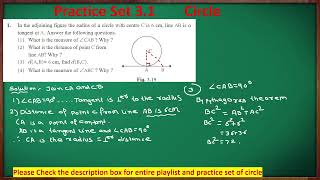 1 In the adjoining figure the radius of a circle with centre C is 6 cm line AB is atangent at A [upl. by Anwaf]