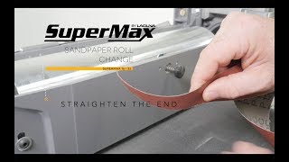 Changing Sandpaper On A 1632 SuperMax Drum Sander  Laguna Tools [upl. by Crandale]