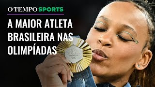 Rebeca Andrade é ouro nas Olimpíadas de Paris veja os números da ginasta [upl. by Eiuqnom]