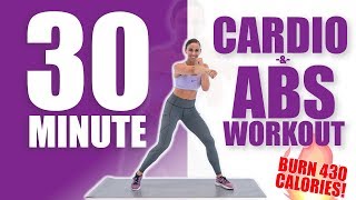 30 Minute CARDIO AND ABS BOOT CAMP 🔥Burn 430 Calories🔥 [upl. by Priscilla602]