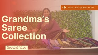 Grandma’s Saree Collection  Saree Haul  Sowbhagya Venkitesh [upl. by Nhabois]