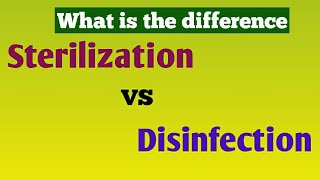 difference between sterilization and disinfection  Sterilization vs Disinfection englishहिंदी [upl. by Allehcim]